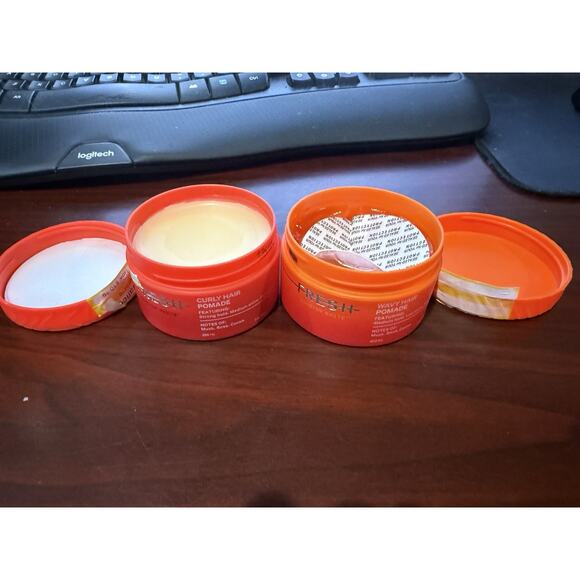 2Pk FRESH Houston White Pomade for Curly Hair & Wavy Hair 3oz/ea Medium Strong - Picture 6 of 7